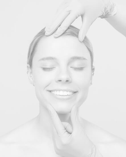 Woman being prepped for plastic surgery